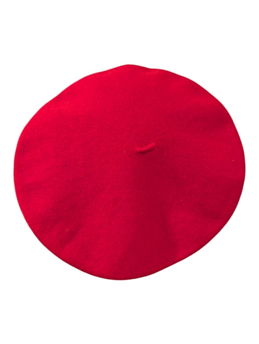Vintage Red 100% Wool French Beret Made in Canada